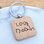 Personalised Doodle Drawing Square Keyring, thumbnail 2 of 4