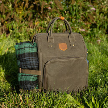 Waxed Canvas Backpack Cooler, 6 of 6