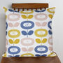 Bloom Pattern Cushion In Bright Or Pastel, thumbnail 1 of 4