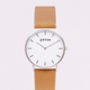 Classic Silver Vegan Leather Watch, thumbnail 10 of 12