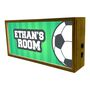 Personalised Light Box Sports Football Room Sign, thumbnail 2 of 3