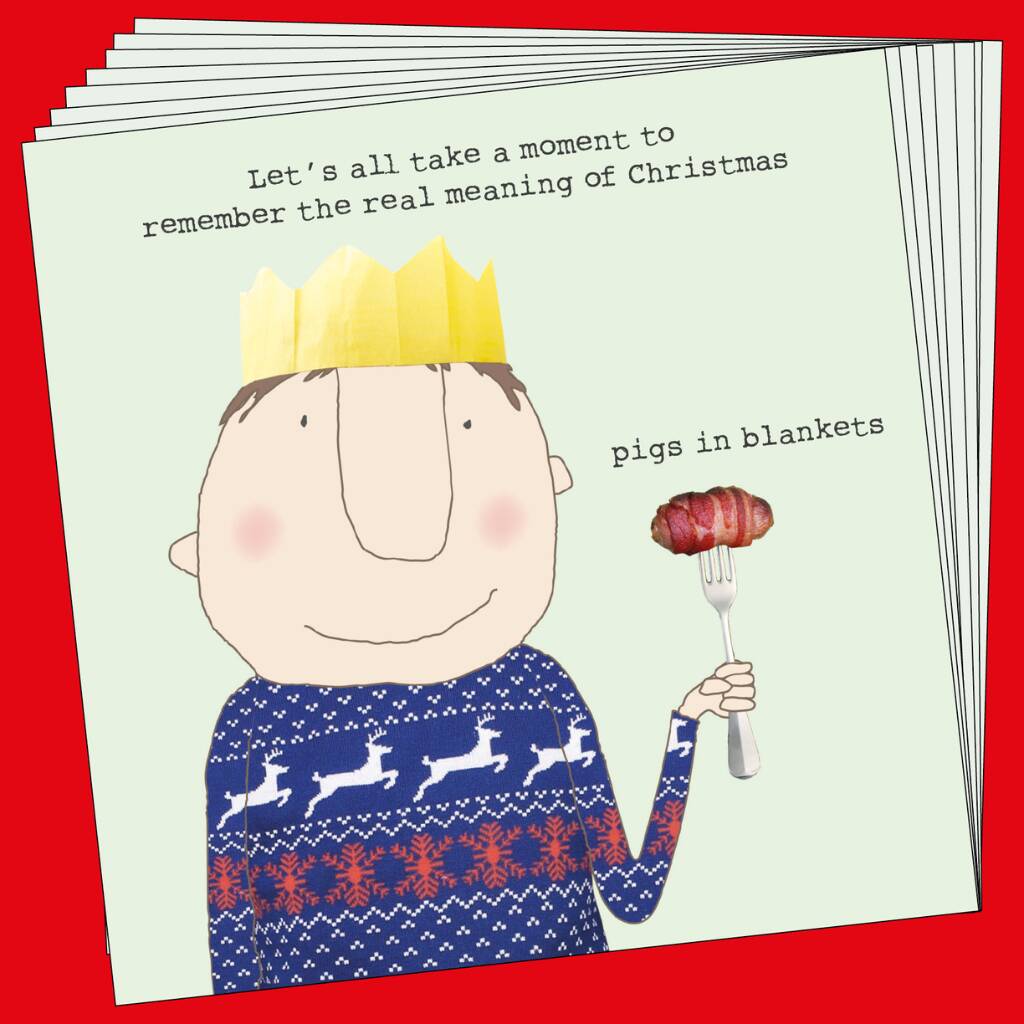 Pigs In Blankets Christmas Card Pack By Rosie Made A Thing