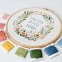 Full Bloom Floral Embroidery Hoop Kit, thumbnail 2 of 5