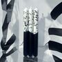 Black And White Glitter Christmas Candles 'Cruella', thumbnail 1 of 4