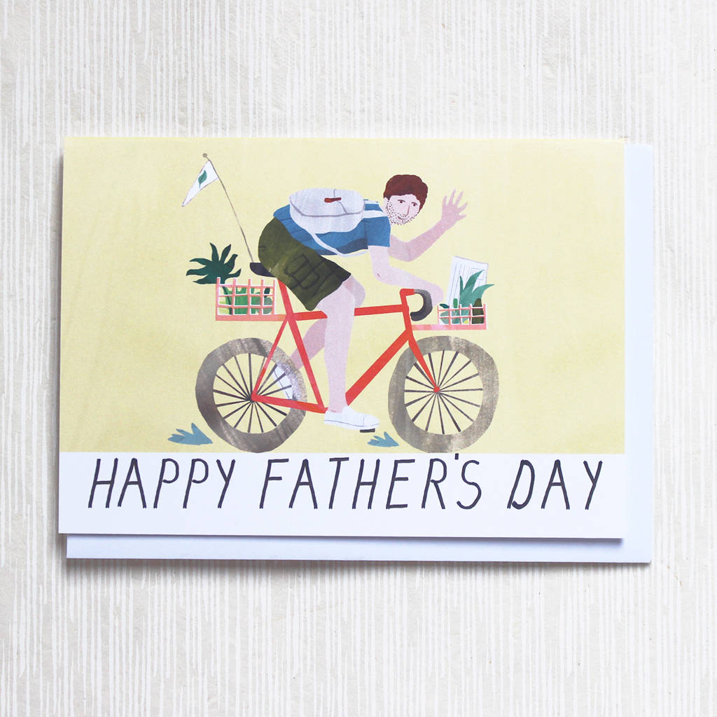 Cycling Dad Father's Day Card By Constance and Clay ...