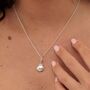 Children's Sterling Silver Clam Necklace, thumbnail 3 of 7
