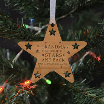 Christmas Card With Star Decoration, 4 of 7