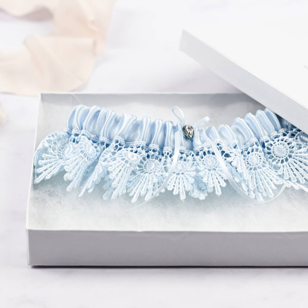 Wedding Garter 'Something Blue' Vintage Inspired By Mabelicious Bridal ...