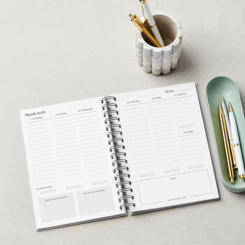 Personalised Fresh 2025/26 Academic Diary, 12 of 12