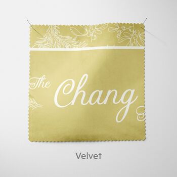 Personalised Gold Holly Christmas Cushion, 7 of 7