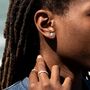 Sterling Silver Forget Me Not Stud Earrings, thumbnail 5 of 6