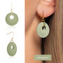 Layered Circular Earrings | Six Colours Available, thumbnail 3 of 9