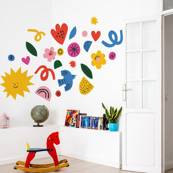 Children's, Kids Room Pattern Play Wall Stickers, 3 of 3