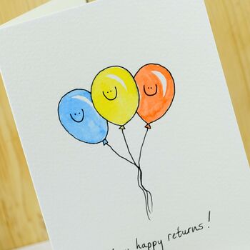 Personalised 'Birthday Balloons' Handmade Card, 5 of 6