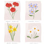 Family Meadow Birth Flower Print, thumbnail 2 of 4
