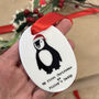 First Christmas As New Parents Penguin Decoration, thumbnail 2 of 2