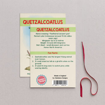 Wooden Quetzalcoatlus Dinosaur Christmas Tree Decoration, 2 of 3