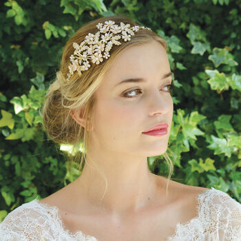 Silver Or Gold Plated Boho Fairytale Bridal Headband, 10 of 12