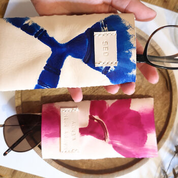 Personalised Leather Glasses Case, 3rd Anniversary Gift, 5 of 11