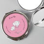 Personalised Birth Flower Round Compact Mirror, thumbnail 1 of 12