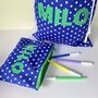 Personalised Pencil Case, Waterproof Lined Zip Purse, thumbnail 6 of 12