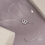 Sterling Silver Pretzel Heart Knot Bracelet, thumbnail 3 of 12