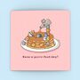 Cute Pancake Cats Greetings Card, thumbnail 1 of 9