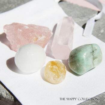 Happy, Love, Calm Or Strength Crystal Gift Set, 4 of 10