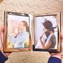 Personalised Silver Plated Double Portrait Photo Frame, thumbnail 1 of 7