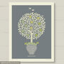 Silver Anniversary Gift Personalised Family Tree Print, thumbnail 11 of 12