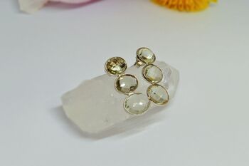 Green Amethyst Sterling Silver Earrings, 8 of 8