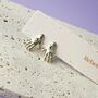 Mystic Hand Stud Earrings With Evil Eye Detail, thumbnail 3 of 5