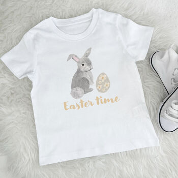 Kids Happy Easter Bunny T Shirt, 2 of 3