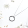 Halo Twisted Rope Sterling Silver Necklace, thumbnail 3 of 6