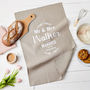 Personalised Mr And Mrs Linen Wedding Gift Tea Towel, thumbnail 1 of 1