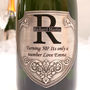Personalised Champagne Gift With Pewter Monogram Label, thumbnail 3 of 6