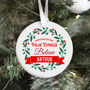 Personalised Christmas Believe On The Polar Express Ornament, thumbnail 3 of 7