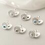 Sterling Silver Shimmering Gemstone Studs, thumbnail 2 of 9