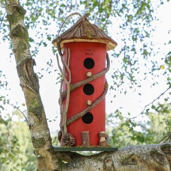 Personalised Red Bird House Ruby Anniversary Gift, 3 of 7