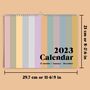 2023 Pastels Minimalist Calendar | A4 Calendar, thumbnail 7 of 8