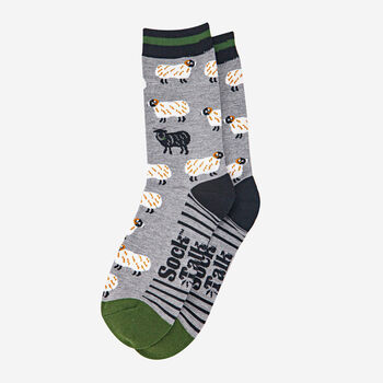 Black Sheep Bamboo Socks Men's Grey Marl, 2 of 3