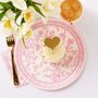 Pink Toile Small Party Plates X 10, thumbnail 6 of 6