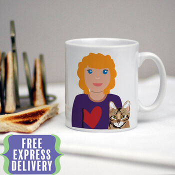 Personalised Crazy Cat Lady Mug, 3 of 12