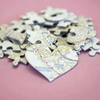 Personalised Location 'Love You' Map Jigsaw, 2 of 5