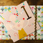 Copper Foiled Mouse 1st Birthday Card, thumbnail 1 of 5