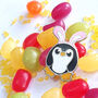 Pengbunny Enamel Penguin Pin Badge With Bunny Ears, thumbnail 2 of 12