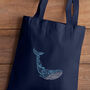 Paisley Whale Tote Bag Embroidery Kit, thumbnail 3 of 6