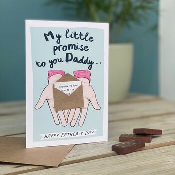 Father Day Card My Little Promise To You Daddy, 9 of 11