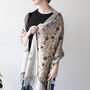 Personalised Virgin Wool Floral Full Embroidery Shawl, thumbnail 6 of 12