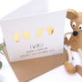 Twins Personalised New Baby Card, thumbnail 4 of 6